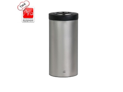 سطل اداری 45 لیتر استوانه استیل مشکی